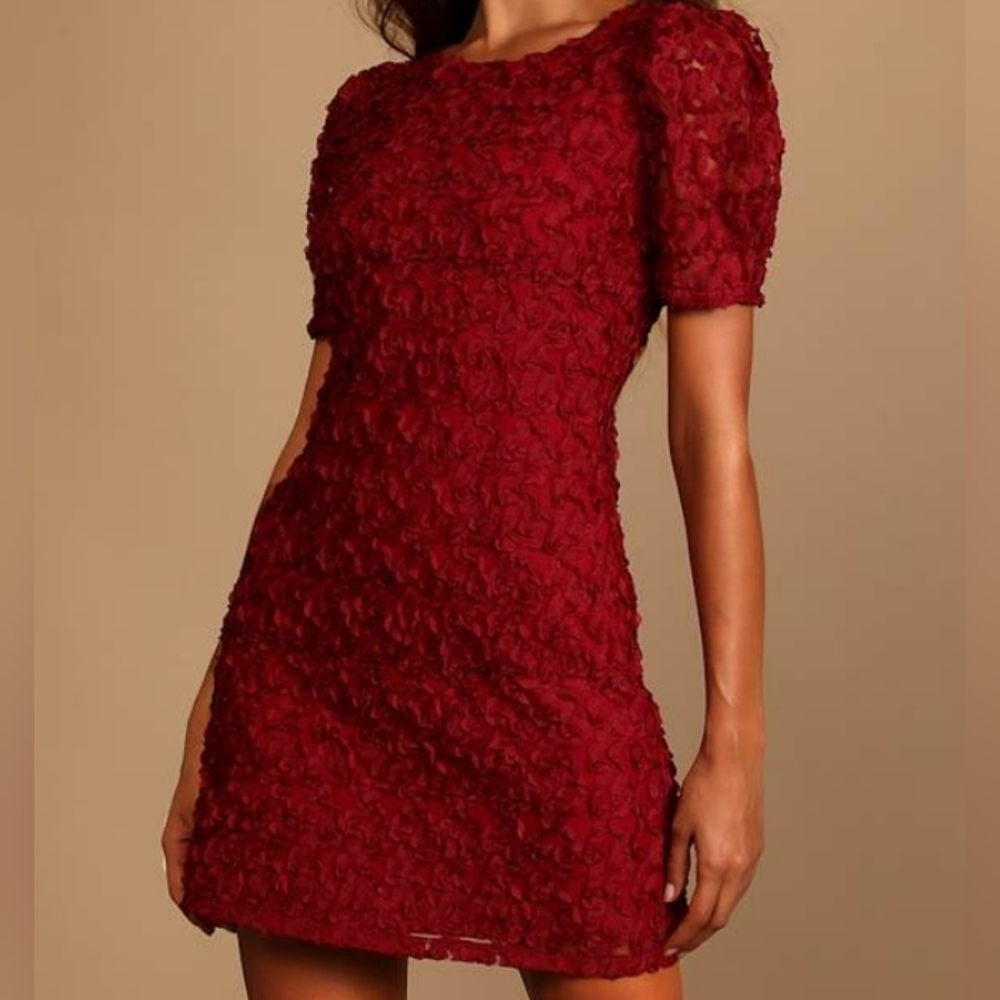 Lulus Wine Red Mini Dress
